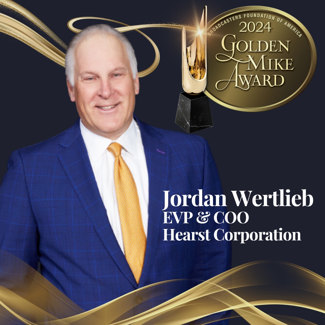 Jordan Wertlieb to Receive 2024 BFOA Golden Mike Award Broadcasters